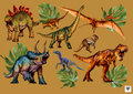 Dinosaur Playdough Mat