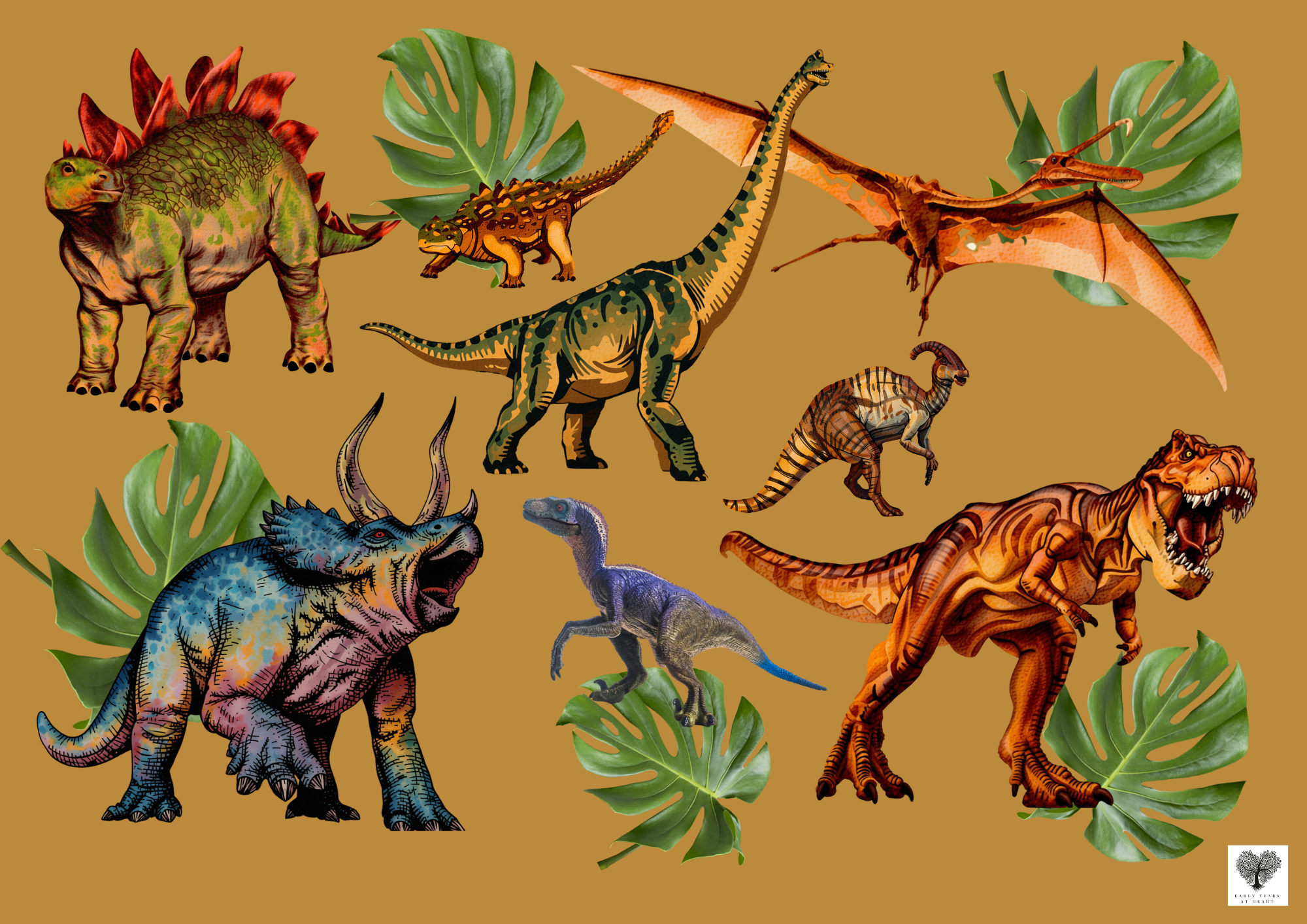 Dinosaur Playdough Mat
